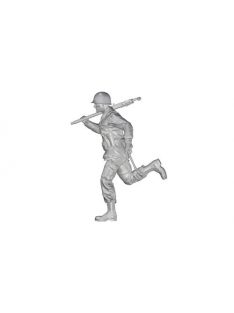   CMK - US WW2 Soldier (101 Airborne) Running w.M2 Machine Gun over his Shoulder