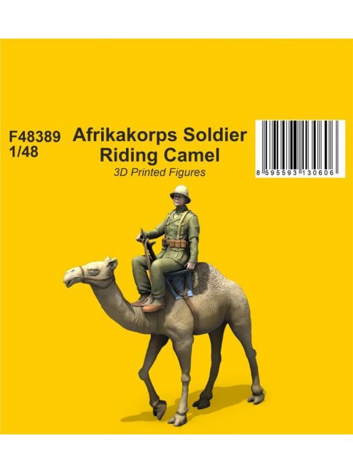 CMK - Afrikakorps Soldier Riding Camel 1/48 / 3D Printed