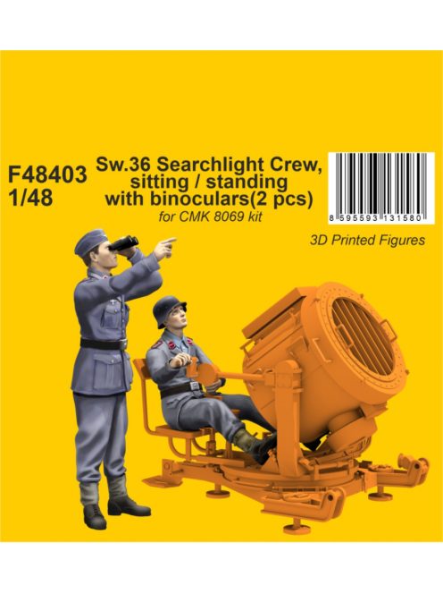 CMK - 1/48 Sw.36 Searchlight Crew, sitting / standing with binoculars 