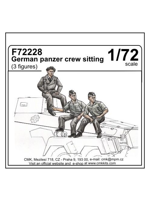 CMK - German panzer crew sitting (3 figures)