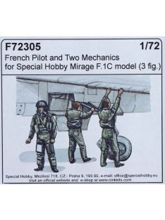   CMK - French pilot and two mechanics f.1/72 Special Hobby Mirage F.1C model