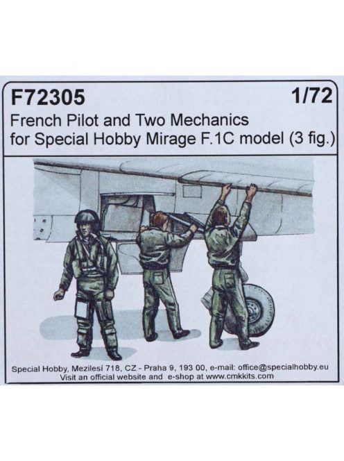 CMK - French pilot and two mechanics f.1/72 Special Hobby Mirage F.1C model