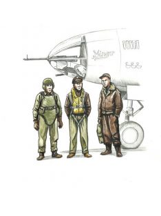 CMK - WWII US bomber pilot and two gunners