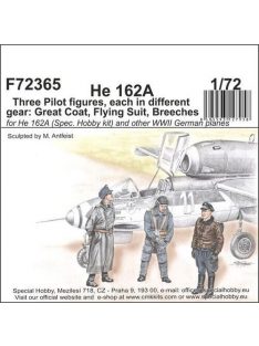   CMK - He 162-Three Pilot figures,each i.different gear:Great Coat,Flying Suit,Breeches