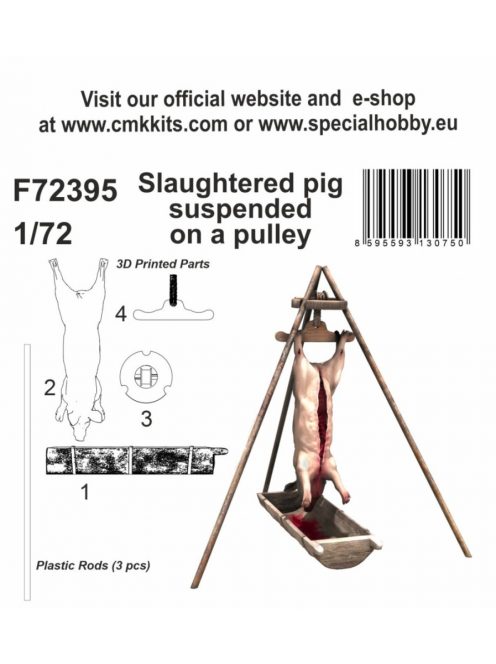 CMK - 1/72 Slaughtered pig suspended on a pulley