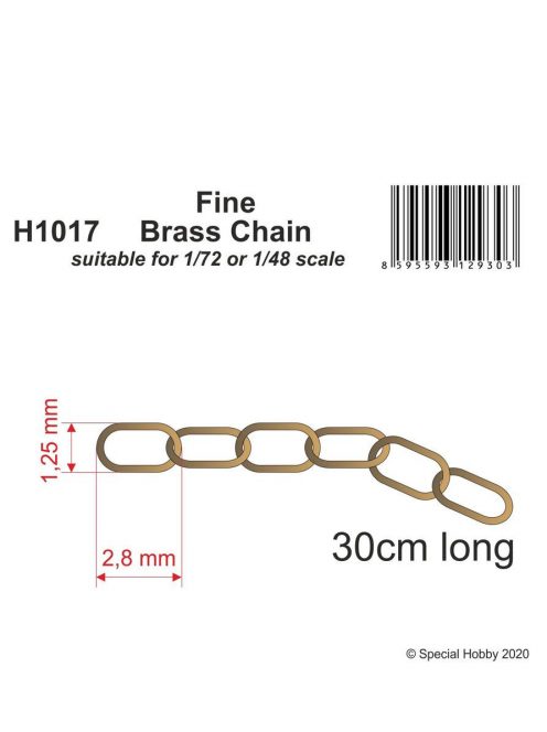 CMK - Fine Brass Chain - suitable for 1/72 or 1/48 scale