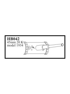   CMK - Kanonenrohr 45 mm 20 K model 1934 with mantlet for T-50