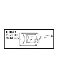   CMK - Kanonenrohr 45 mm 20 K model 1932 gun with mantlet for T-26 model 1933