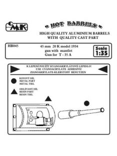   CMK - Kanonenrohr 45 mm 20 K model 1934 gun with mantlet for T-35 A
