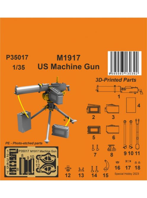 CMK - 1/35 M1917 US Machine Gun 1/35