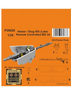 CMK - 1/35 Hetzer / Stug IIIG (Late) Remote Controlled MG 34