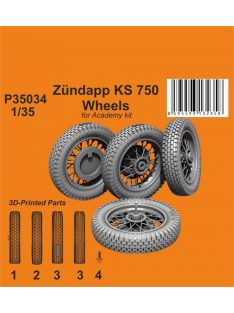 CMK - 1/35 Zündapp KS 750 Wheels / for Academy kit