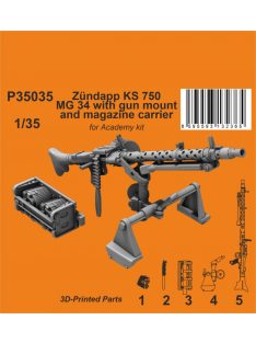   CMK - 1/35 Zündapp KS 750 MG 34 with gun mount and magazine carrier / for Academy kit