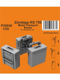   CMK - 1/35 Zündapp KS 750 Metal Transport Boxes / for Academy kit