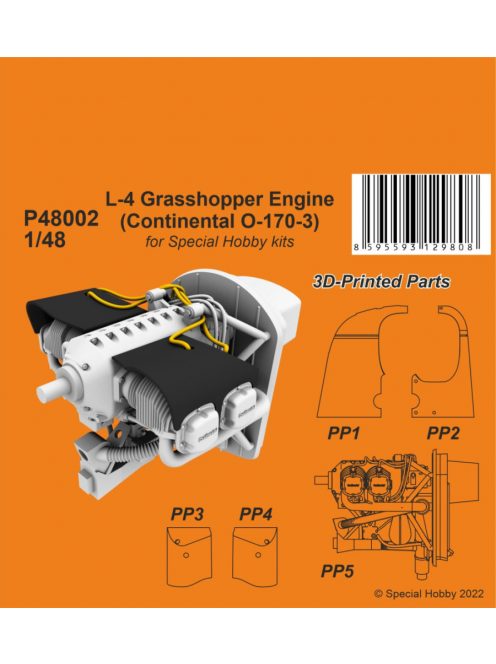 CMK - 1/48 L-4 Grasshopper Engine (Continental O-170-3)