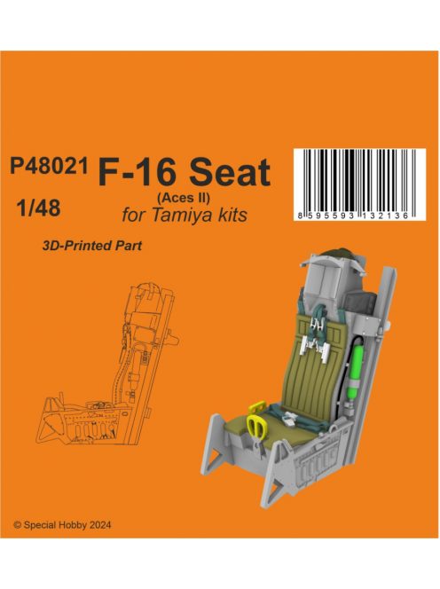 CMK - 1/48 F-16 Seat (Aces II) / for Tamiya kits