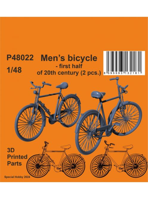 CMK - 1/48 Men's bicycle - first half of 20th century (2 pcs.)