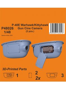   CMK - P-40E Warhawk/Kittyhawk Gun Cine Camera (N-2 type) / for Eduard kits