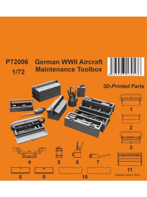 CMK - 1/72 German WWII Aircraft Maintenance Toolbox