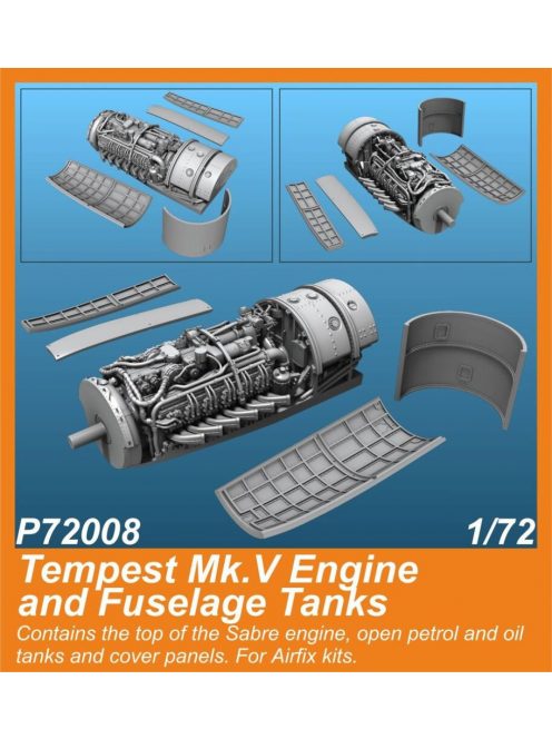 CMK - Tempest Mk.V Engine and Fuselage Tanks 1/72 for Airfix kit