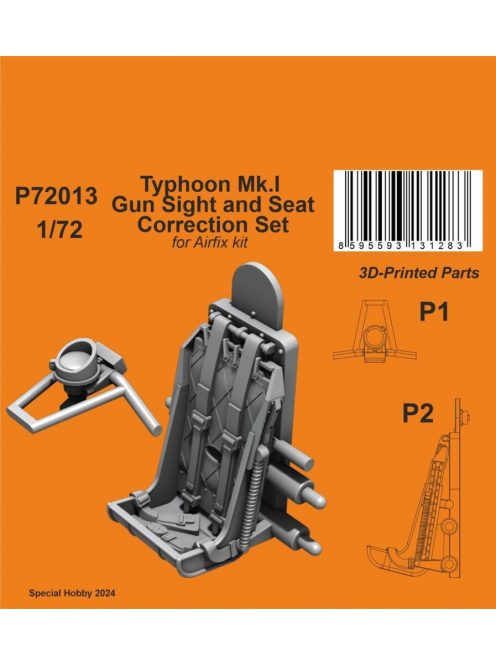 CMK - Typhoon Mk.I Gun Sight and Seat Correction Set 1/72