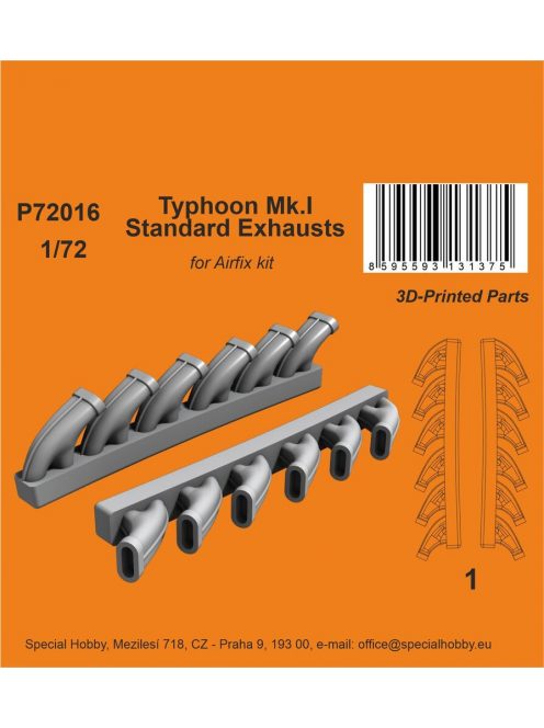 CMK - Typhoon Mk.I Standard Exhausts  / for Airfix kit