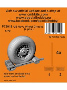 CMK - 1/72 US Navy Wheel Chocks (4 pcs.)