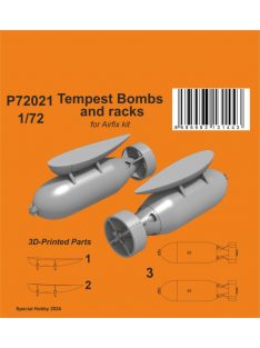 CMK - 1/72 Tempest Bombs (1000 Lb) and racks