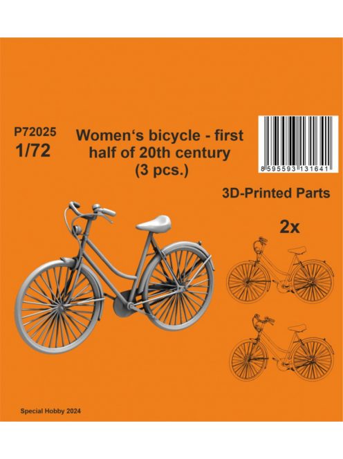 CMK - 1/72 Women‘s bicycle - first half of 20th century (3 pcs.)