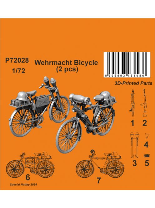 CMK - 1/72 Wehrmacht Bicycle (2 pcs)