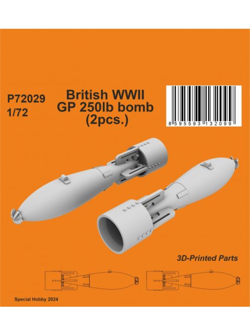 CMK - 1/72 British WWII GP 250lb bomb (2pcs.)