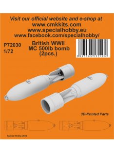 CMK - 1/72 British WWII MC 500lb bomb Mk.IV (2pcs.)