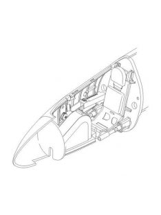   CMK - He 162A Rear cockpit bulkhead including seat for Revell