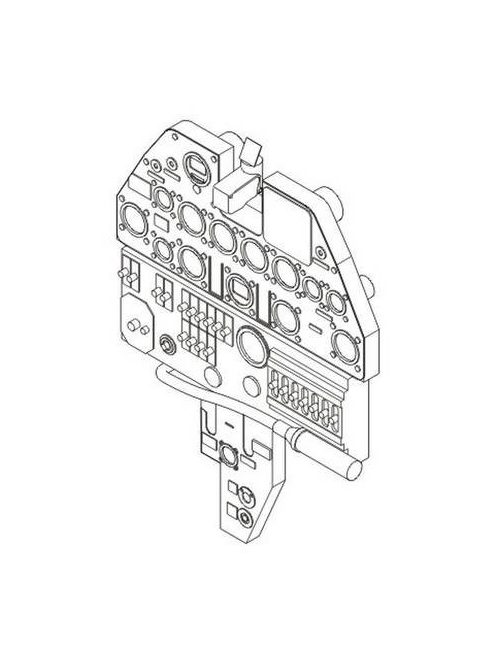 CMK - Curtiss P-40E Instrument panel w. gunsig