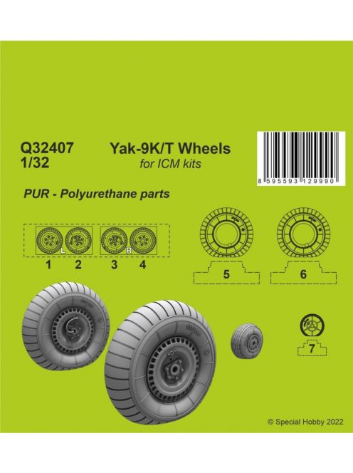 CMK - 1/32 Yak-9T Wheels 