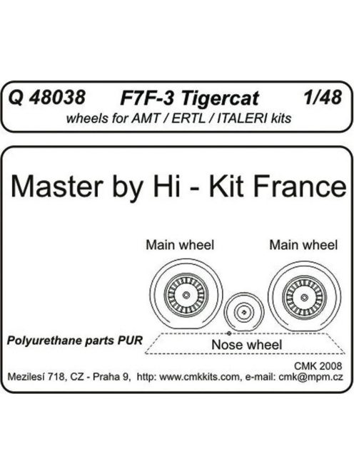 CMK - F7F-3 tigercat wheels für Revell Bausatz