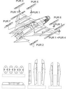 CMK - JAS-39C/D Wing and fuselage pylons for Italeri kit