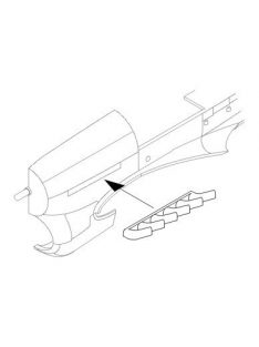   CMK - Hawker Typhoon Mk. I exhaust stacks für Hasegawa Bausatz