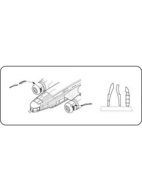 CMK - Wellington Mk. Ic exhaust stubs für Trumpeter Bausatz