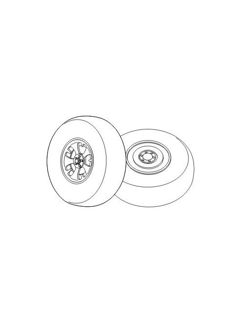 CMK - Hawker Hurricane Mk. I wheels 5 spoked discs, für Hasegawa Bausatz