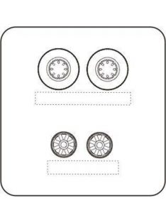   CMK - Hellcat wheels with moulded eight spoked discs für Hasegawa Bausatz