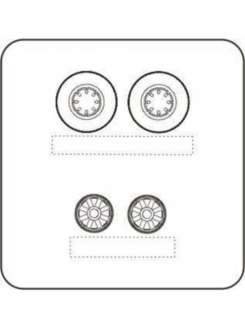 CMK - Hellcat wheels with moulded eight spoked discs für Hasegawa Bausatz