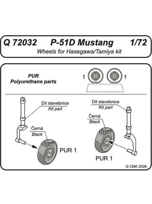 CMK - P-51D Mustang wheels