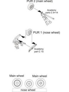 CMK - F-8 Crusader wheels for Academy kit