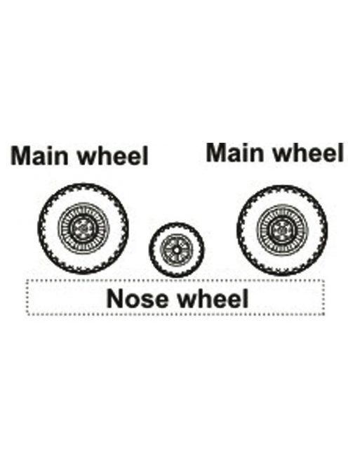 CMK - B-25 Mitchell wheels B-25 Mitchell wheels