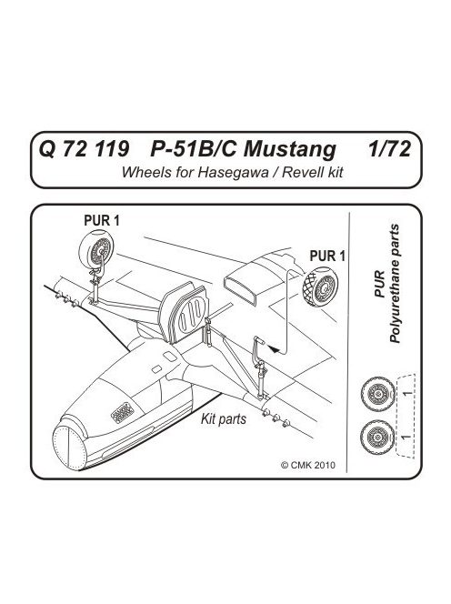 CMK - P-51B/C Mustang Wheels