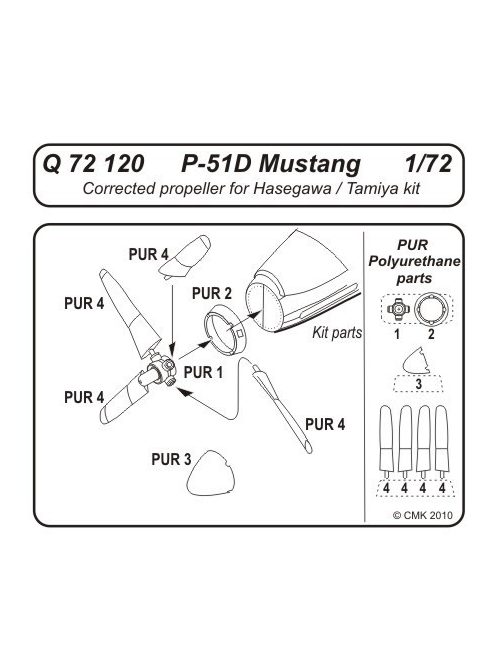 CMK - P-51D Mustang Corrected propeller