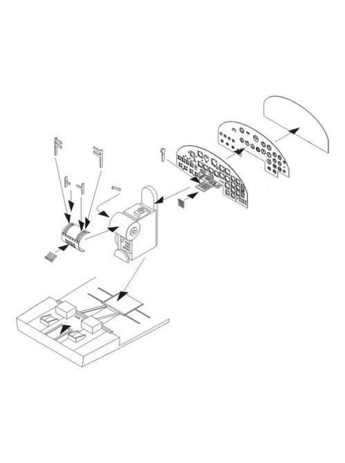 CMK - 1/72 B-17 Flying Fortress - Instrument panel