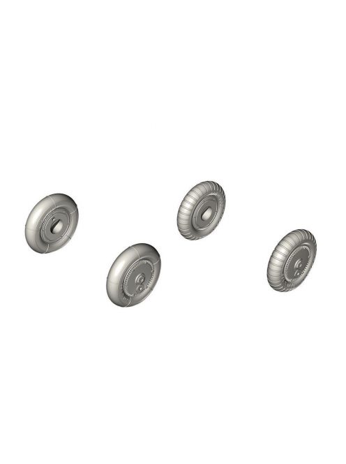 CMK - Bf 109G-6 Wheel set (smooth and ribbed tyres)