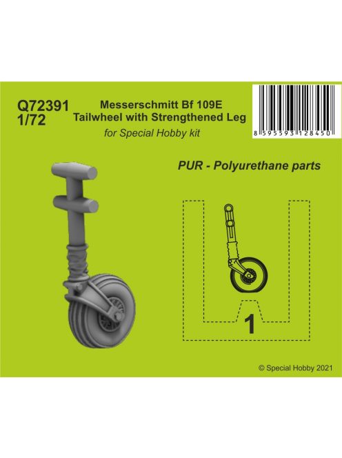 CMK - 1/72 Messerschmitt Bf 109E Tailwheel with Strengthened Leg - CMK